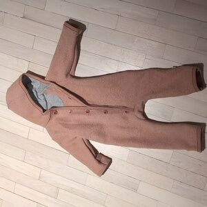 Disana pink boiled wool suit